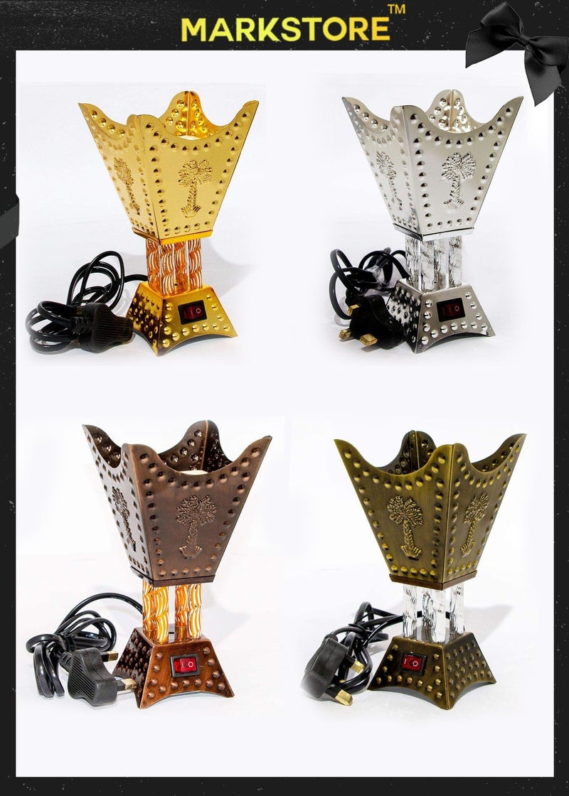 MARK STORE Electric Bakhoor Incense Burner, Mabkhara, Oud,  Assorted Color and multi design - Image 3